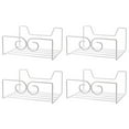 thumbnail image 3 of 2 PCS Clear Purse Organizer Bag Stand Tote Storage Shelves Shelving White and Lightweight, 3 of 8