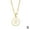 S, variant on DLQT White Oil Drop Alloy Necklace A White English Letter Necklace Pendant Round Pendant 26 Letter Necklace