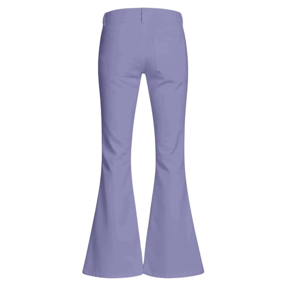 OOOUM Girls High Waisted Flare Jeans Bell Bottom Denim Pants Stretch Trousers with Pockets , 15-16 Years