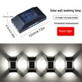 Solar Wall Light Four-Sided Illuminate Outdoor Sunlight Lamp IP65