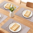 thumbnail image 2 of Unique Bargains 6Pcs Rectangle Washable Heat Resistant Table Mats Beige 17.7x11.8inch, 2 of 6