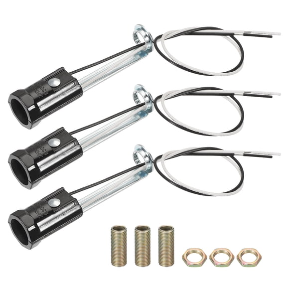 Candelabra Base Lamp Holder Light Socket,3pcs UL Listed Keyless E12 Bulb Socket,3.1"