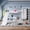 White + MDF + Metal + Twin, variant on Twin size metal loft/bunk bed with basketball hoop, pull-up rings, climbing wall, and built-in bookshelves. Playful childlike design featuring a slide,White