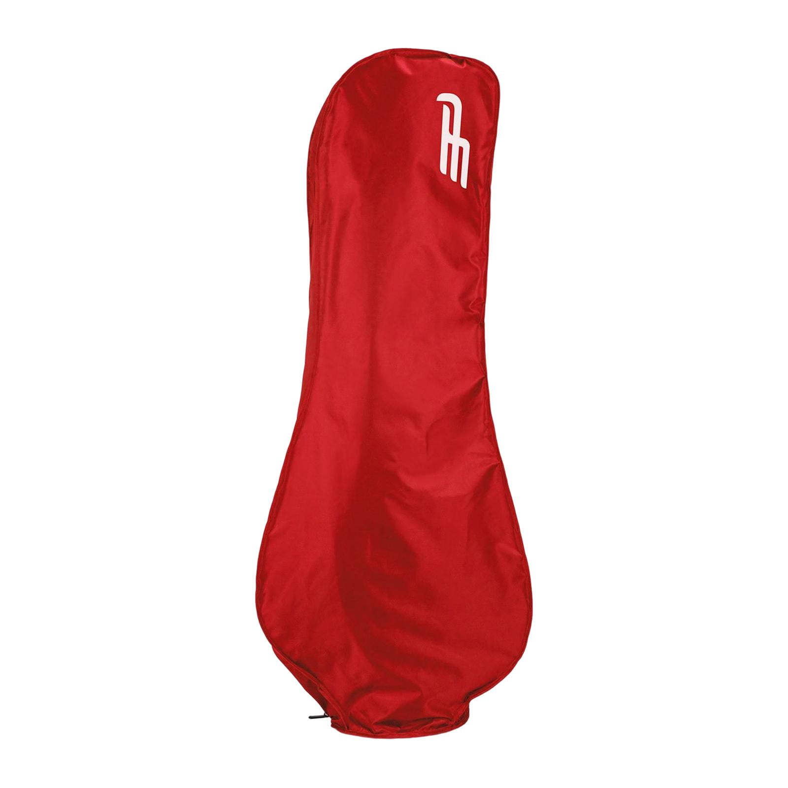 Rain Protection Cover Pouch Women Men Golfer with Handle Golf Bag Rain Cover Red