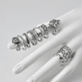 thumbnail image 4 of 1PC Stainless Steel Thumb Rings Ladies Mens Toe Rings Adjustable Open Band Simple Exquisite Womens Ring Style 6-ZV6628M 18mm(Adjustable), 4 of 6