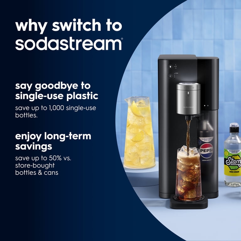 その他 SodaStream Sodastream Fountain Sparkling Drink Maker Black/Silver, Includes