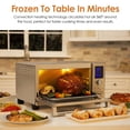 thumbnail image 3 of Nuwave Bravo XL Air Fryer Toaster Smart Oven,12-in-1 Countertop Grill/Griddle Combo,30-Qt XL Capacity,50F-500F adjustable in precise 5F increments. Integrated Smart Thermometer,Linear T Technology, 3 of 5