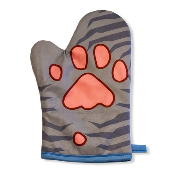 Cat Paw Oven Mitt Funny Pet Kitty Cat Kitten Animal Lover Graphic Baking Glove