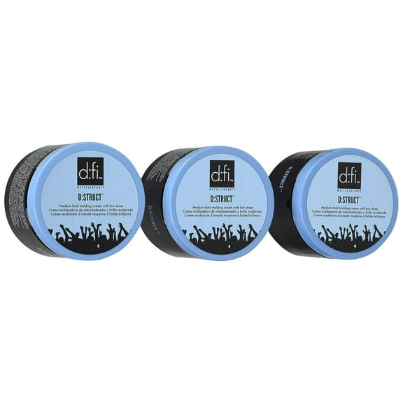 D:fi D:struct Pliable Molding Creme 5.3 Oz Jar (Set of 3)