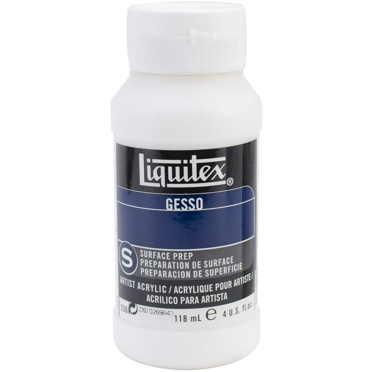 Liquitex Acrylic Gesso Surface Prep - White, 4oz Bottle