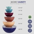 thumbnail image 2 of ZMLEVE Cook with Color Plastic Nesting Mixing Bowls Set with 12 Piece (6 Prep Bowls and 6 Lids), 2 of 7