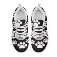 thumbnail image 2 of Chririnla Breathable Mesh Running Shoes for Jogging Sports, Lace up Casual Athletic Trainers, White Dog Paw Print, 2 of 11
