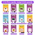 thumbnail image 3 of Arabic-English Bilingual Talking Flash Cards with 224 Sight Words, Montessori Toys, Learning Educational Gifts for Age 1-5 Years Old, Pink, 3 of 6