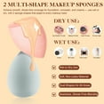thumbnail image 2 of DUAIU 10PCS Makeup Brush Set with 2 Sponges & 4 Hair Clips - Foundation, Blush, Concealer, Eyeshadow Brushes, Valentine's Day & Xmas Gift (Black), 2 of 7