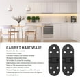 thumbnail image 3 of Round Edge Hinge, Round Edge Black Door Hinge Durable Multi Purpose  with Screw for Cabinet, 3 of 8