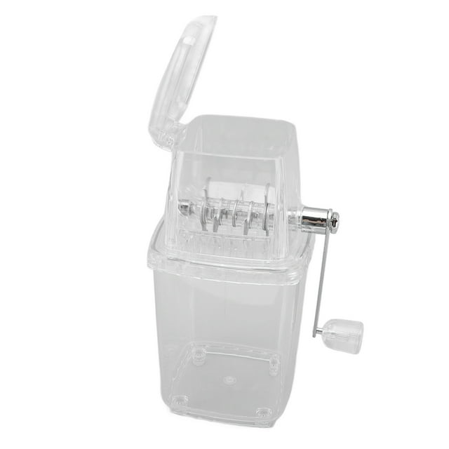 Manual Ice Crusher, Hand Cranked Ice Crusher Clear Snow Cone Machine Manual Ice Crusher Shaved Ice Machine Ice Shaver Machine For Home Kitchen