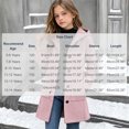 thumbnail image 4 of Girls Hooded Wool Blend Coat Mid-Length, Long Sleeve Single Breasted Fall Winter Peacoat Trench Jacket with Pockets, Purple 5-6 Years, 4 of 6
