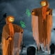 thumbnail image 2 of Adorno colgante de cabeza de calabaza con luz verde Wosthever decoración para fiesta de Halloween, 2 of 6