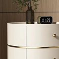 thumbnail image 4 of Mesa de noche moderna, almacenamiento de diseño estético, mesita de noche única, cámara Comodini redonda de lujo, muebles de dormitorio Da Letto, 4 of 4
