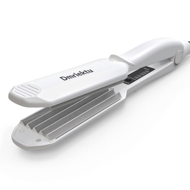 Engarzadora de cabello Dmriektu, voluminizadora y esponjosa, de cerámica