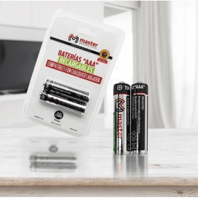 Baterías Recargables AAA Master Aaa-2x1200