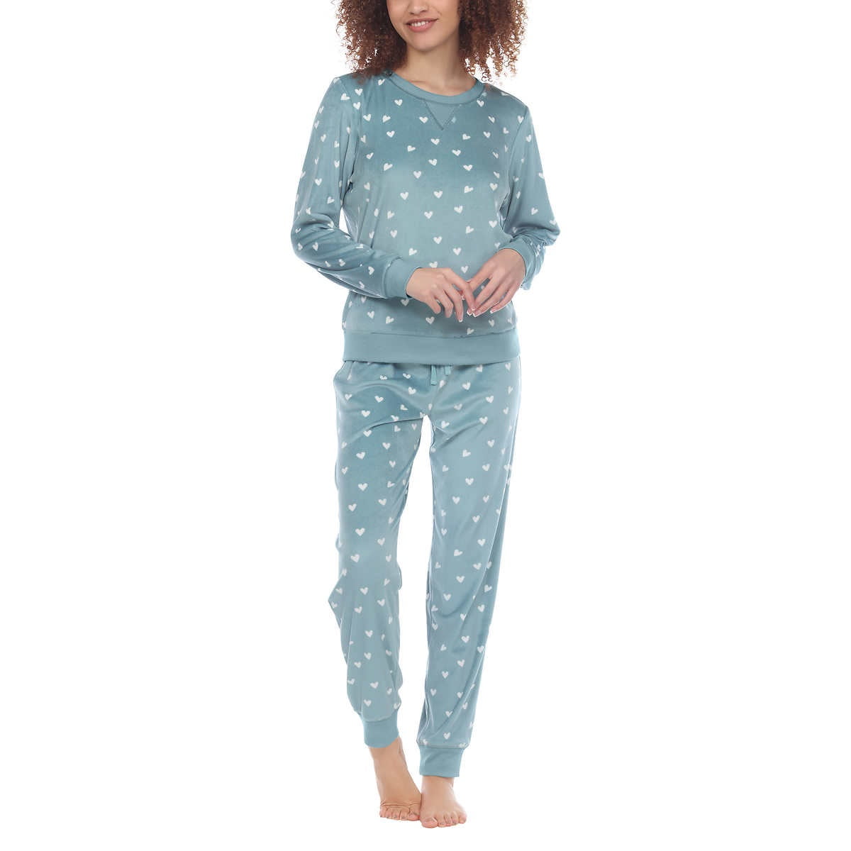 Honeydew Ladies Velour Lounge Set 1516921 Size M Gray Walmart