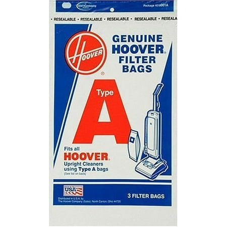 Hoover 4010001A Type A Vacuum Bags, 9 Bags - 0