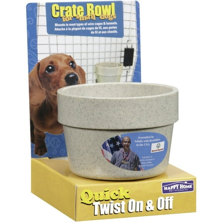 Happy Home Pet Products Crate Bowl For Small Dogs