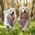 thumbnail image 3 of Dog Bandana 2 Pack,Pioneer Flower Floral Print Pattern Bandanas for Dogs,Cat Bandana,Small/ Large Dog Bandana 2 Size,Dog Bandanas, 3 of 6