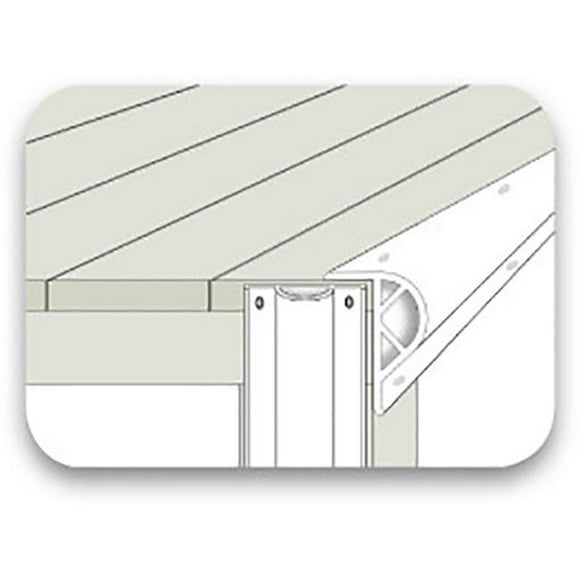 Dimex 5011W-16-4 Bordure de Quai Easyflx, Blanc D - 16 Pieds