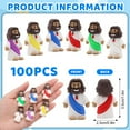 thumbnail image 5 of Mini Jesus Figurines in Bulk - 50/100/200pcs Tiny Religious Figures for Hide & Seek, Easter Eggs, Baptism Gifts & Sunday School Favors - Original Design Small Jesus Decorations, 5 of 10