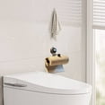 thumbnail image 4 of Suction Cup Style Kitchen Tissue Holder Under The Cabinet, Easy Eo Install Stainless Steel Wall Mounted Toilet Paper Holder, Suitable for Bathroom Pantry and RV Kitchen, 12x2.0x4.7", 4 of 6
