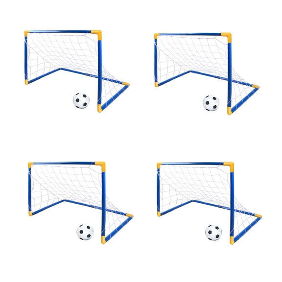 4pcs Outdoor Mini Soccer Goal Portable Sports Football Gate Small Soccer Door Folding Football Goal
