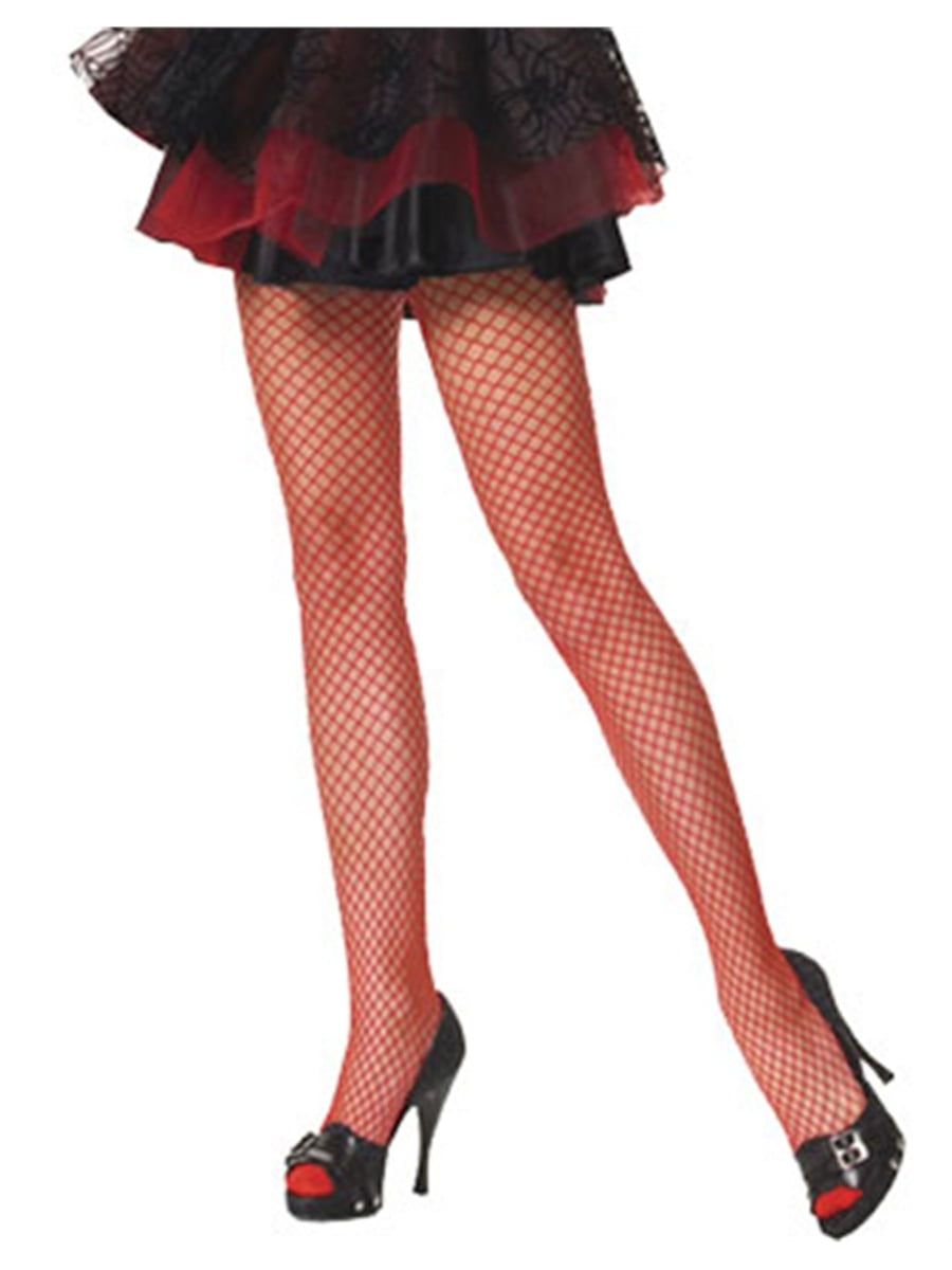 red fishnet costume
