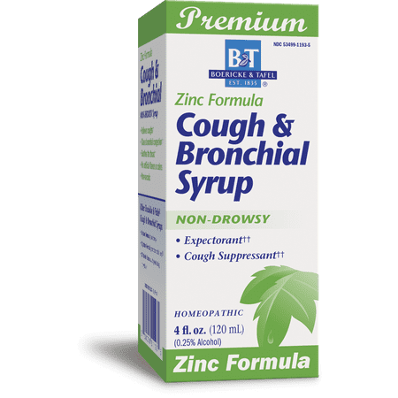 Boericke & Tafel Cough & Bronchial Syrup, Zinc Formula, 4 Oz