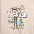 thumbnail image 3 of Toy Story - Woody Pastel - Women's Lightweight French Terry Long Sleeve Shirt, 3 of 5