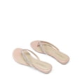 thumbnail image 3 of Sandalias tipo slide para mujer DREAM PAIRS con pedrería, color nude, talla 7.5, 3 of 8