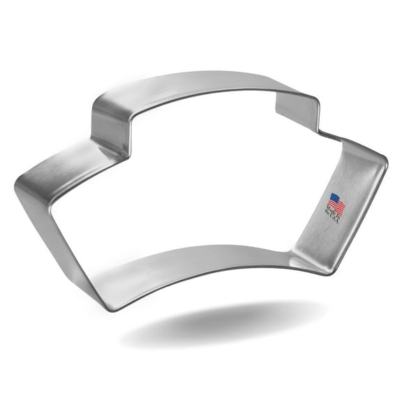 Nurse Hat Cookie Cutter 4 in B1666 - Foose Cookie Cutters - US Tin Plate Steel - B1666