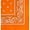 6 Orange, variant on Paisley 100% Cotton Bandanas - 6 Pack (Neon Green)