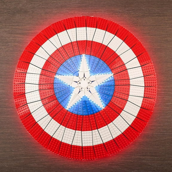 Upgraded Led Light Kit for Lego Captain America’s Shield Building Set, Compatible with Lego 76262 (Model Not Included)