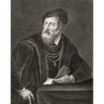 thumbnail image 2 of Titian Tiziano Vecellio C.1488-1576.Self Portrait Engraved By Antoine Louis Romanet Print, 2 of 4