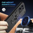 thumbnail image 2 of Compatible with Infinix Note 30 Pro Case,Compatible with Infinix Note 30 Pro Built-in bracket Car Magnetic Shockproof and anti-drop Phone Case Cover Blue, 2 of 5