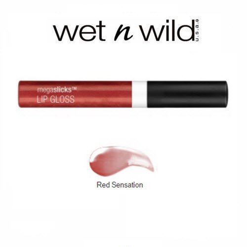 wet n wild megaslicks lip gloss red sensation