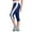 25Navy87, variant on Quick Drying Elastic Tight Women's Reflective Pants Yoga Pants Calf Length Stretch Solid Color Athletic Gym Pilates Running Fitness Trousers , Navy