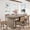 Gray Walnut, variant on 70.8 Inch Oval Dining Table for 4-8, Farmhouse Wood Kitchen Table with Double Pedestal Base, Versatile Dining Room Table for Home Office and Gatherings,Gray