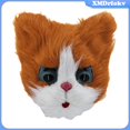 thumbnail image 4 of [Xmdrfokv] Cabeza De Gato De Felpa Lindo Gatito Látex Fancy Dress Realista Fantasía Animal Halloween Para Disfraces Festival Carnaval, 4 of 4