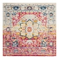 thumbnail image 3 of Unique Loom Madeline Vintage Collection Area Rug - Jackson (7' 10" Square Pink Gray/Ivory), 3 of 7