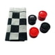 thumbnail image 5 of Set de juego Yuanhe Gaint Checkers con alfombra reversible Tic Tac Toe, 5 of 7