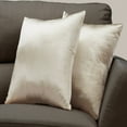 thumbnail image 2 of Pillows Set Of 2 18 X 18 Square Accent Sofa Couch Bedroom Polyester Gold, 2 of 6
