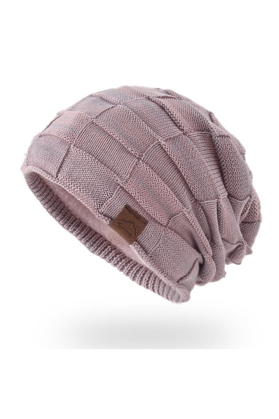 Beanie for Men and Women, Cuffed Knitted Fleece Lined Soft Warm Running Cycling Ski Hats Stocking Beanies Skull Cap